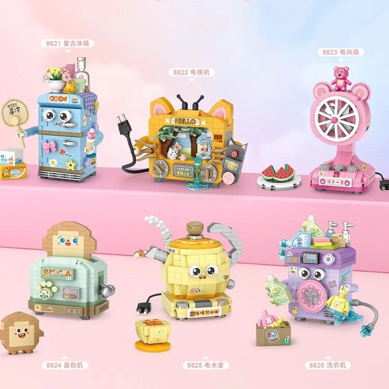 LOZ 8821-8826 Cute Appliance Blocks