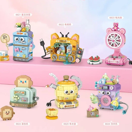 LOZ 8821-8826 Cute Appliance Blocks
