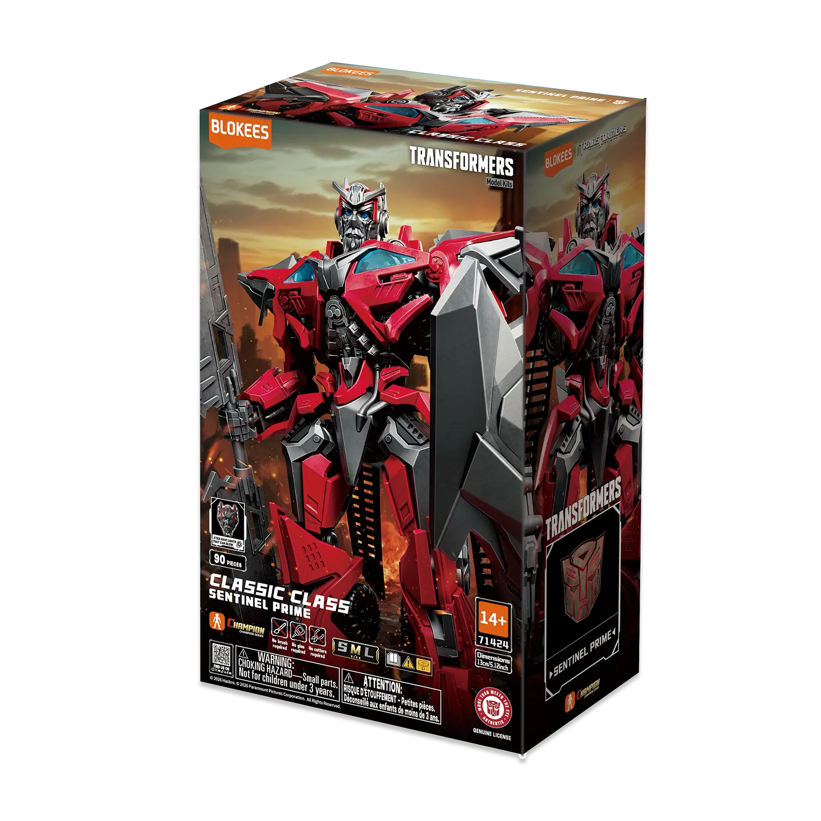 Transformers Classic Class 24 Sentinel Prime action figure from Dark of the Moon by Blokees, showing detailed robot mode.