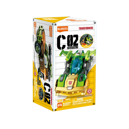 Blokees Transformers C02 Wreck'N Rule wheel for action figures, featuring detailed automotive design and vibrant colors.