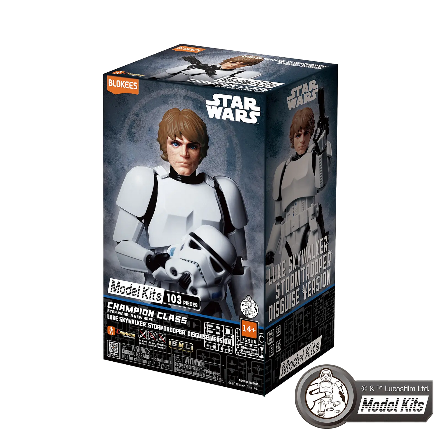 Blokees Star Wars CC04 Luke Skywalker Stormtrooper Disguise Version