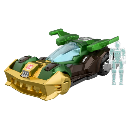 Blokees Wheels Transformers C02 Wreck'N Rule set of detailed toy vehicle wheels on a black background.