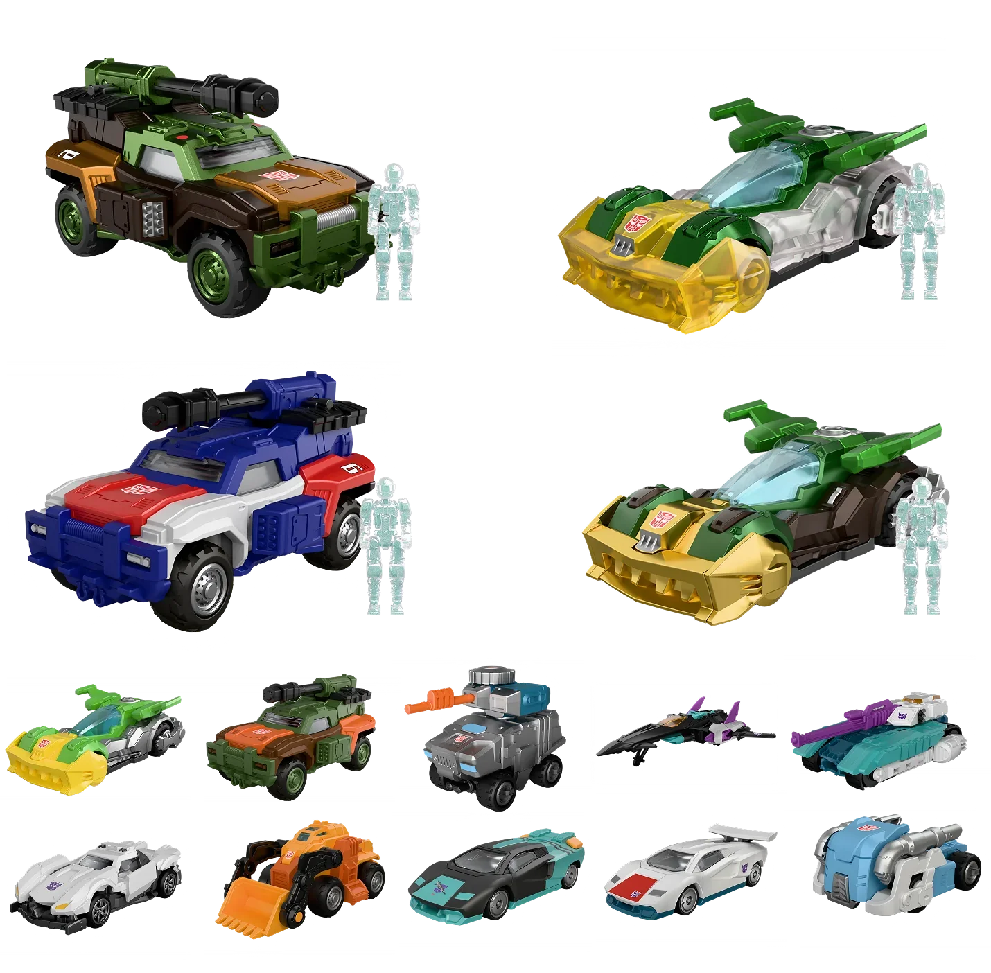 Blokees Transformers C02 Wreck'N Rule wheel set featuring detailed automotive-style wheels for action figures.