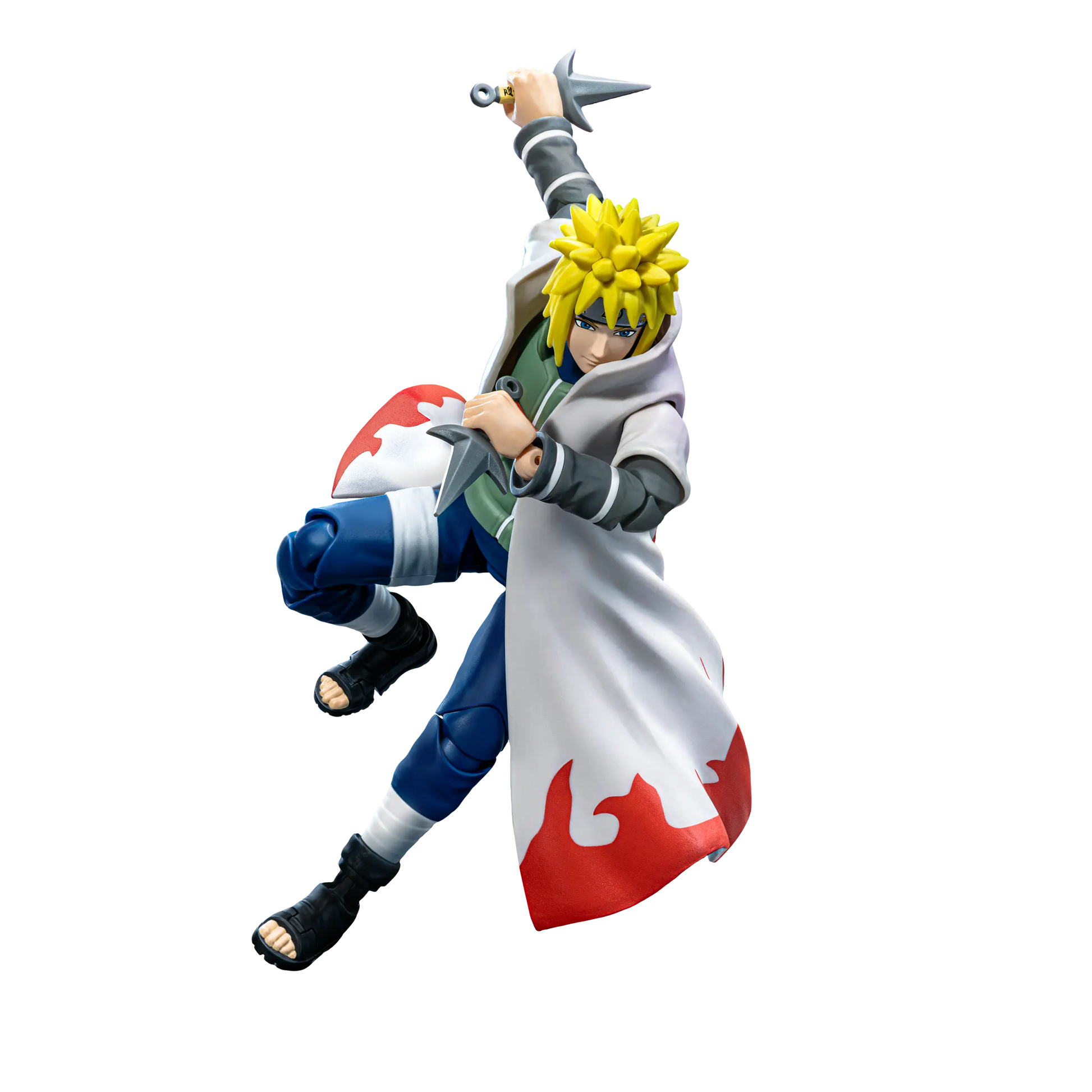 Champion Class Naruto Minato Namikaze Reanimation figure by Blokees, detailed collectible toy with vibrant colors and dynamic pose.