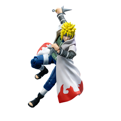 Champion Class Naruto Minato Namikaze Reanimation figure by Blokees, detailed collectible toy with vibrant colors and dynamic pose.
