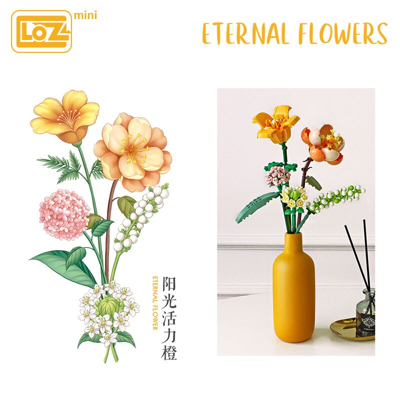 LOZ 1657-1659 Eternal Flowers and Vases