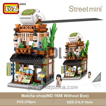 LOZ 1653-1656 Japanese Style Shop Stall Hot Spring Ramen Kimono Matcha