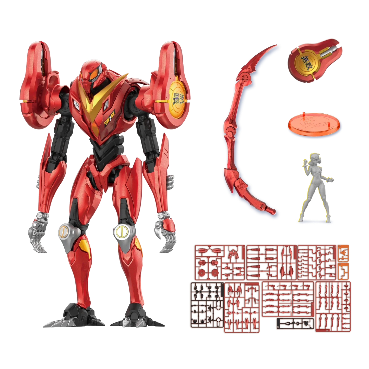 Marvel Rivals Champion Class Peni Parker SP//DR suit model kit by Blokees, featuring detailed mask and suit components.