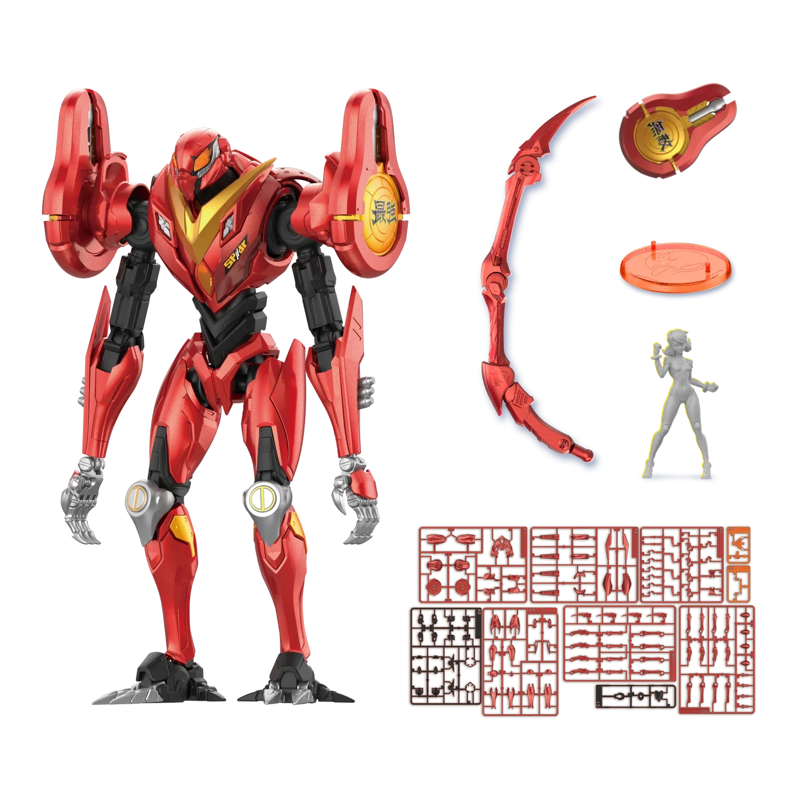 Marvel Rivals Champion Class Peni Parker SP//DR suit model kit by Blokees, featuring detailed mask and suit components.