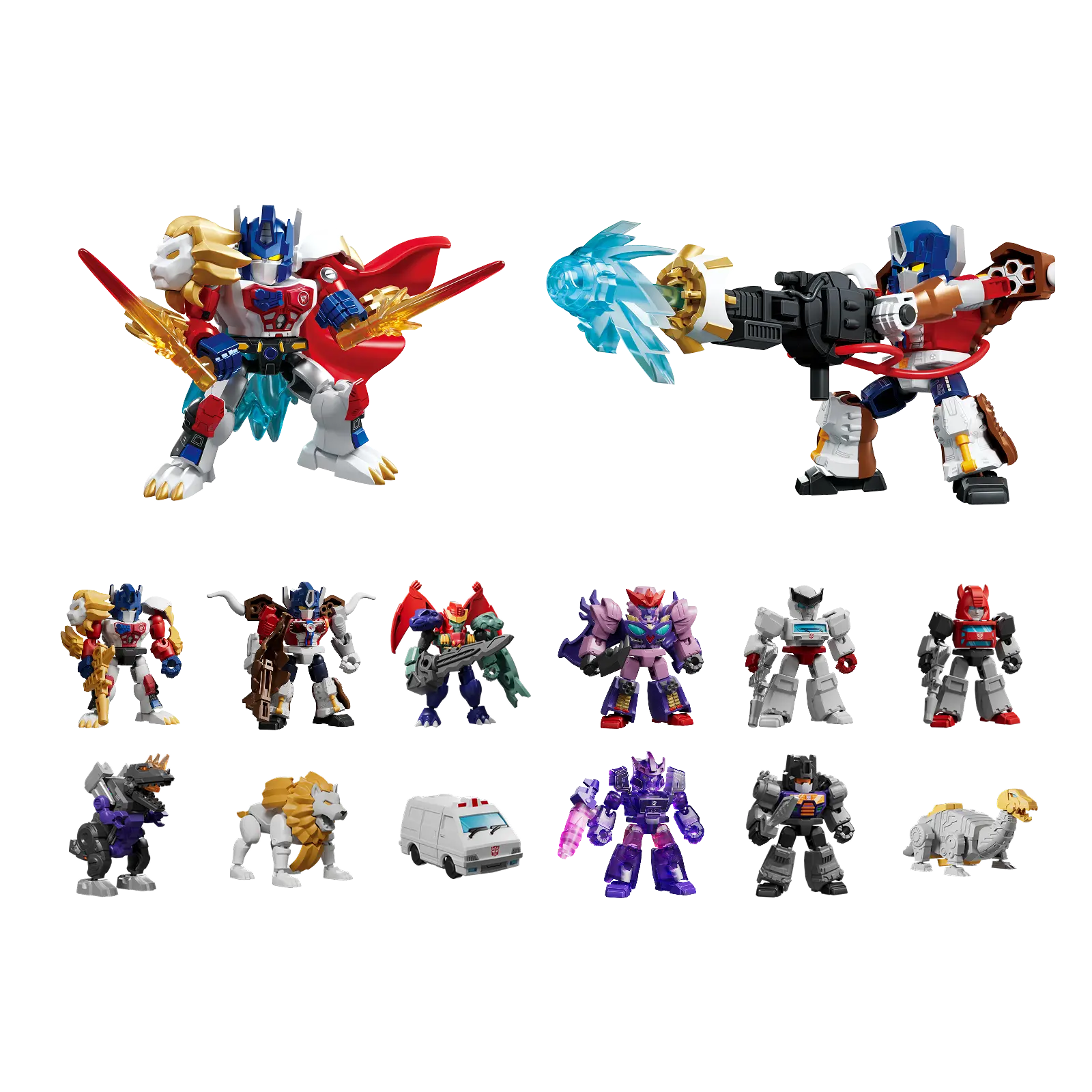 Blokees Transformers Defender Version 07 Power of the Beast action figure in robot mode, detailed with armor and vibrant colors.