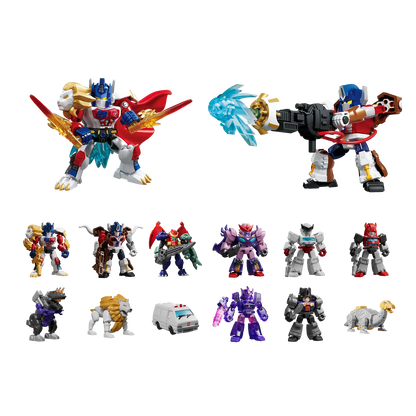 Blokees Transformers Defender Version 07 Power of the Beast action figure in robot mode, detailed with armor and vibrant colors.