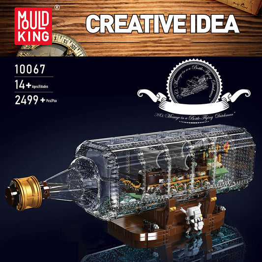 Mould King 10067 Flying Dutchman Ship In a Bottle 2,499 PCS