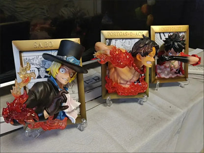 One Pieces King Sabo Ace Luffys Three Brothers Large Photo Frame