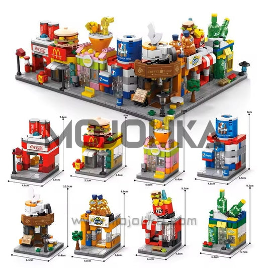 Various Street Scene Mini Blocks