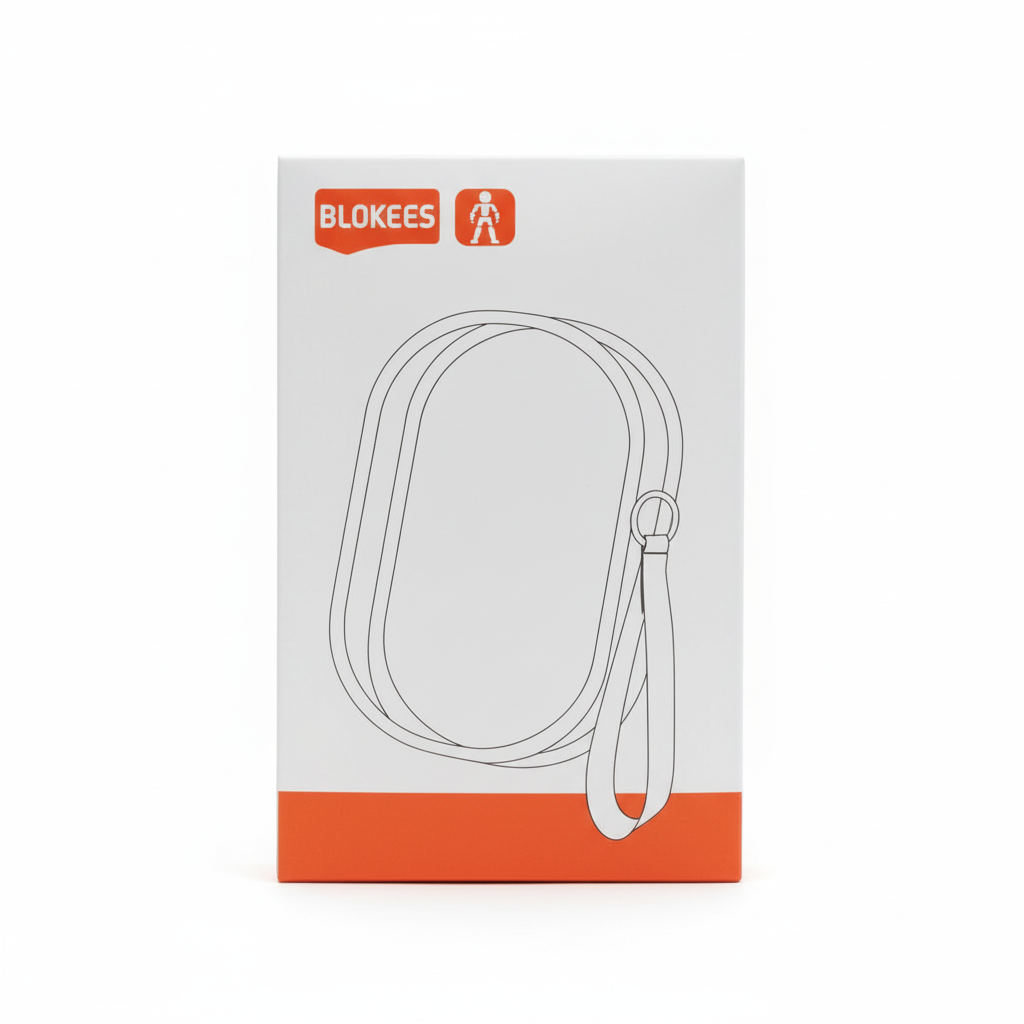 Blokees display pouch white background