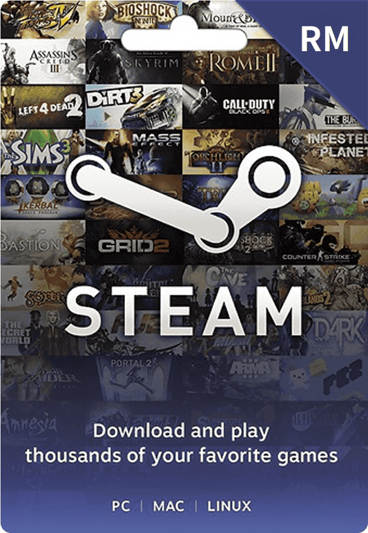 Steam Wallet Malaysia (MYR)